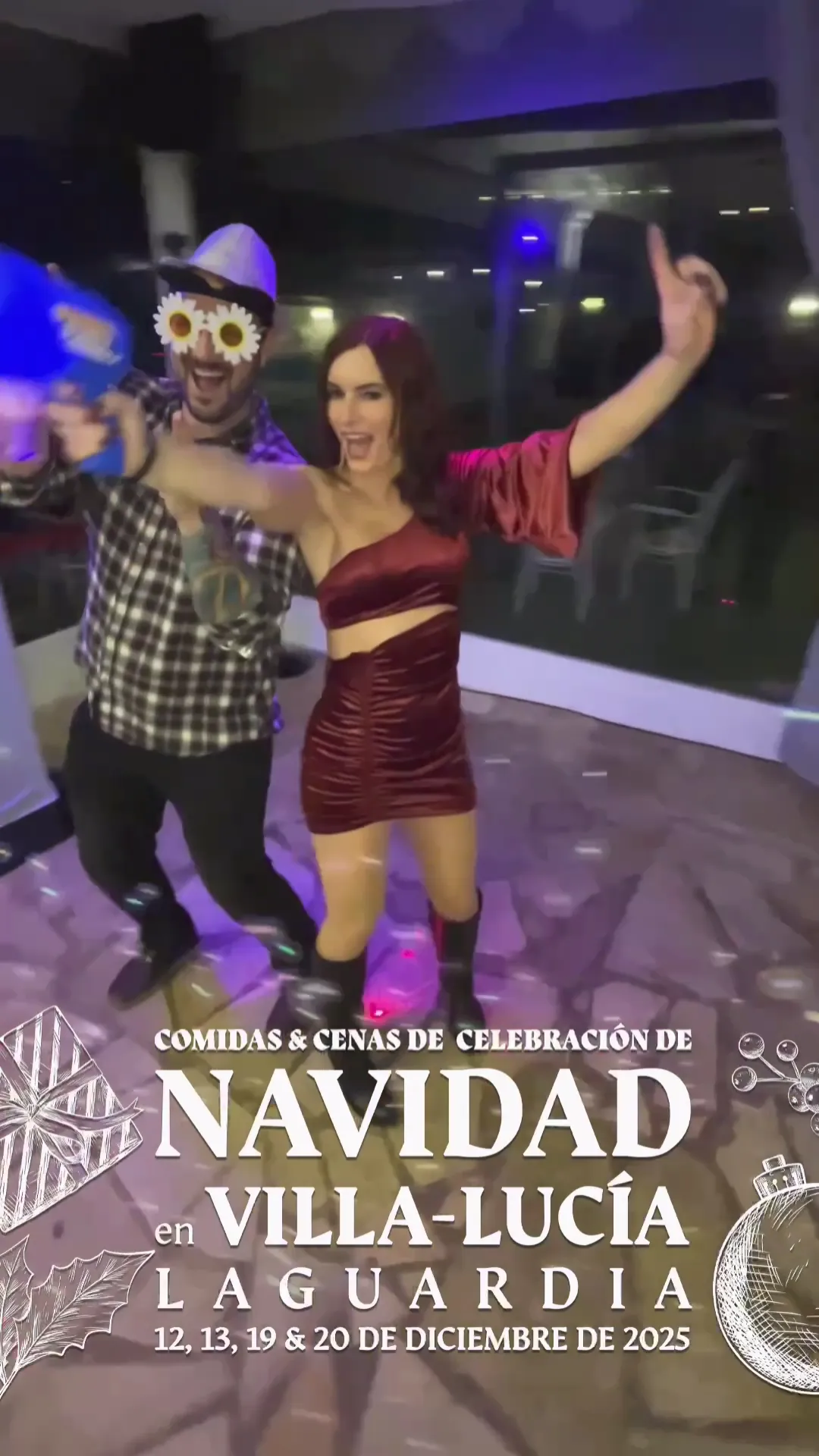Cenas de Navidad 2025 en Villa-Lucía con ambiente festivo y música en directo
